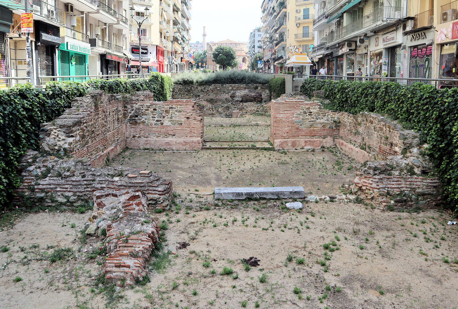 Reste des römischen Kaiserpalastes in Thessaloniki